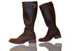 bottes en cuir marron bottes en cuir marron