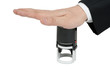 hand with stamp