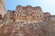 fortress view from below, jodhpur, india fortress view from below, jodhpur, india
