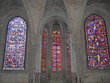 stained glass window in the cathedral, bourges, france