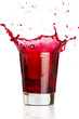 red liquid splash