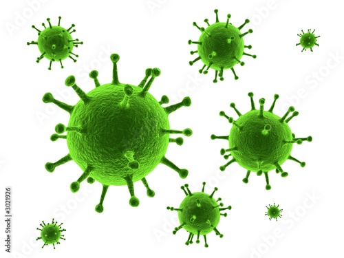 Foto: isoliertes virus isoliertes virus