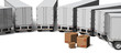 cartons et camion