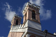towers with painted windows