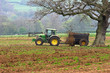tractor and muckspreader