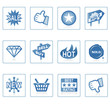 web icons : online shopping i