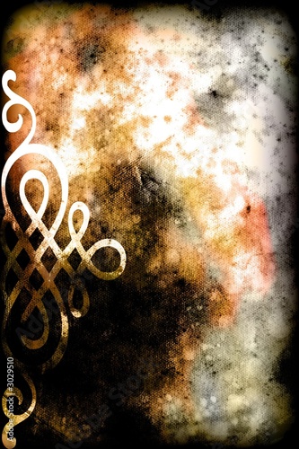 Photo: abstract grunge background with ornament abstract grunge background with ornament