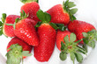 manojo de fresas frescas