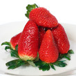 postre, fresas frescas