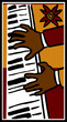 playing the piano vector playing the piano vector