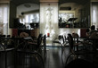 night cafe in the center of saint-petersburg