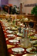 holiday table full of tasty food