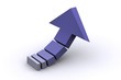 3d bended arrow