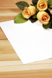 piece of paper with roses