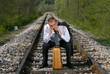 waiting for a train