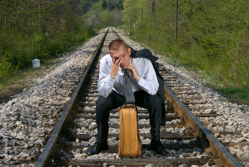 Photo: waiting for a train waiting for a train