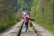 Foto: catching the train catching the train