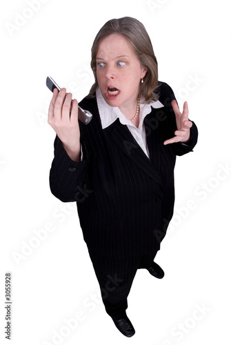 Photo: businesswoman making a cell phone call businesswoman making a cell phone call
