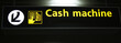 cash machine airport sign