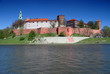 Wawel - Royal castle over the Vistula River in Krakow (Poland)