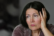 Foto: older lonely woman older lonely woman