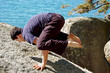 yoga crow position