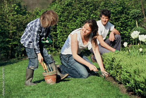 famille jardin