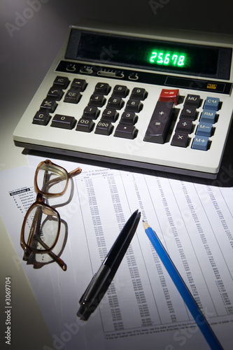 Photo: calculating calculating