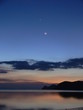 sunset mond und venus