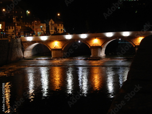 old bridge on the miljacka river