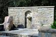 basin in a park in athens, greece
