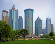 pudong banking district in shanghai