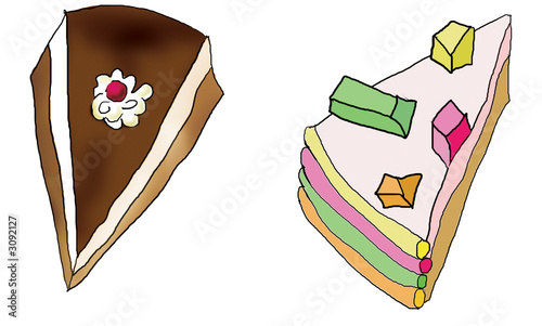 Photo: pieces of a cake pieces of a cake