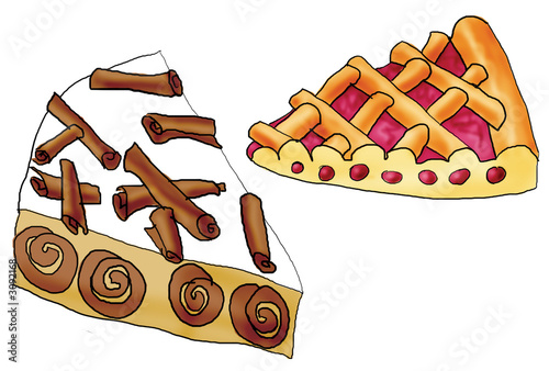 Photo: pieces of a cake pieces of a cake