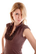 girl with frown look