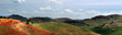 banner with heavenly landscape