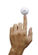 balancing golf ball