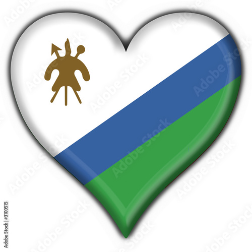 bottone cuore lesotho button heart flag bottone cuore lesotho button heart flag