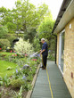 watering the garden