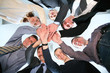 friends circle with hands 2
