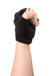 male gloved fist sideview