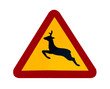 warning sign for deer