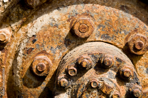 Photo: rusty car wheel rusty car wheel