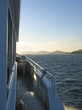 the port cros island from a big sea boat, porquerolles island, a the port cros island from a big sea boat, porquerolles island, a