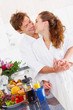 young couple in their kitchen