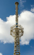television tower on a background of clouds television tower on a background of clouds