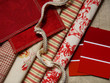 red & white interior design planning