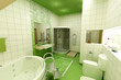 green bathroom