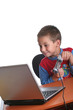 boy playing computer games