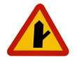 side road traffic sign